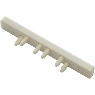 GARDINIA Endstück für Aluminium-Vorhangschiene 2-läufig Weiß 2-er Pack