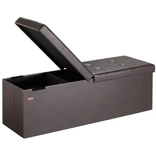 DEUBA Polsterbank Faltbar Gepolstert Braun 115 x 40 x 40 cm