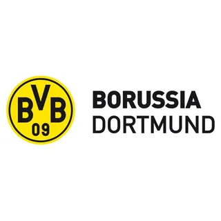 Wandtattoo WALL-ART "BVB Borussia Schriftzug mit Logo" Wandtattoos Gr. B/H/T: 100 cm x 33 cm x 0,1 cm, bunt Wandtattoos Wandsticker selbstklebend, entfernbar