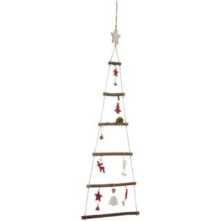 Atmosphera Weihnachtsbaum Wanddekoration 83 Cm Rot/holz