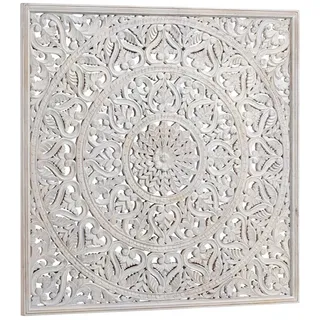 massivum Wanddekoobjekt Sambesi 150x150 cm Vintag Design (1 St) grau