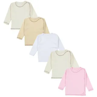 TupTam Unisex Baby Wickelshirt Langarm 5er Pack - 56