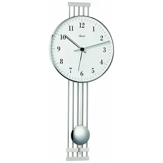HERMLE Metallwanduhr 70981-000871 0,0 cm silber