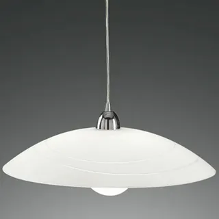 fabas luce gmbh Kent 1-flg. E27 75W 40 cm Metall und Glas weiß
