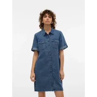 Vero Moda Jennie Kurzes Kurzarmkleid - Medium Blue Denim - M