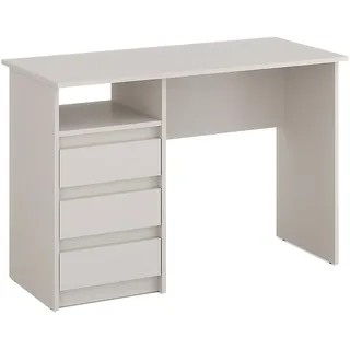 KOMTO Schreibtisch mit Schubladen - Bürotisch Computertisch Klein Arbeitstisch Büro PC-Tisch Kinderschreibtisch mit Stauraum | Moderner Schreibtisch Kaschmir | Oslo 110 x 50 x 74 cm