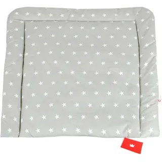 BABYLUX Wickeltischauflage Wickelauflage Baby Wickeltisch 50x70 70x70 80x70 (80 x 70 cm, 91 - Sterne (klein) Grau)