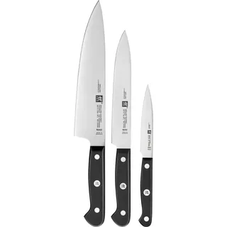Zwilling Messerset GOURMET 3-teilig in Farbe Metallfarben/schwarz