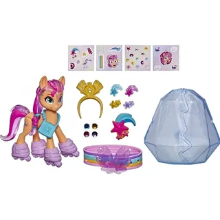 Hasbro My Little Pony: A New Generation Kristall-Abenteuer Sunny Starscout 7,5 cm orangefarbenes Pony