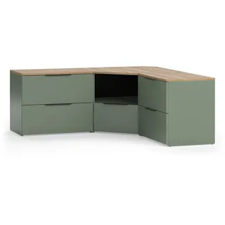 Vicco Wohnwand, Wido, Grün, 3 Teile, Vicco