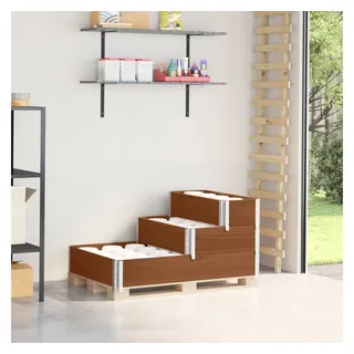 vidaXL Palettenaufsatz 120 x 80 x 60,5 cm Braun