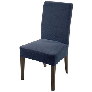 Caleffi 76534 Universal-Stuhlhussen aus Baumwolle, 1-Sitzer, Blau
