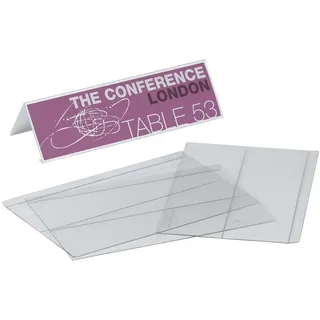 Durable Tischnamensschild PET 61/122 x 210 mm 30 St.