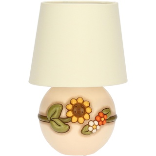THUN, Tischlampe, Dekoration mit Sonnenblume aus Keramik, handdekoriert, kleine Ausführung, Country-Linie, 15 x 16,5 cm h