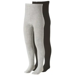 Cotton Prime® Strumpfhosen 4 Paare Grau/Schwarz 122-128