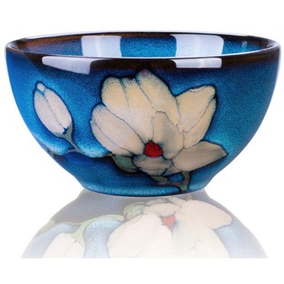 Goodwei Teeschale Matcha-Schale "Magnolia", 210 ml, Keramik blau