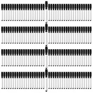 200 Schwarze Whiteboard-marker Für Whiteboards Und Kühlschränke, Magnetisches Stiftset