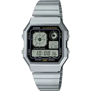 Casio Digital Edgy Collection A130WE-1AEF Edelstahl 34 mm A130WE-1AEF