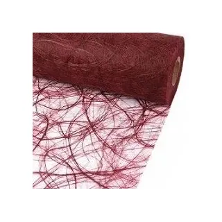 25 Meter Sizoweb® Tischband, 19 cm Breite in Bordeaux