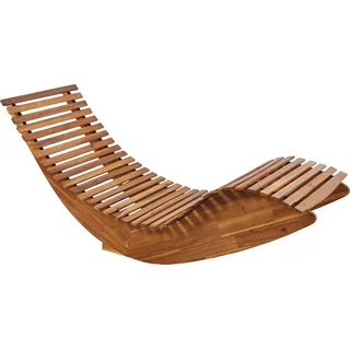 Beliani Gartenliege 60 x 90 x 60 cm Braun