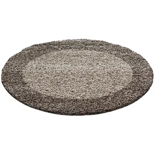 Ayyildiz Life 1503 Hochflorteppich 120 x 120 cm Taupe
