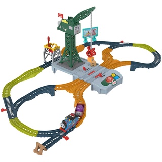 Die Thomas-Zug - Die Sounds von Sodor Cranky Delivery Set mit DREI Figuren aus der Serie, Soundbahn und motorisierten Zügen mit Batterien, Kinderspielzeug, 3+ Jahre, HXG13