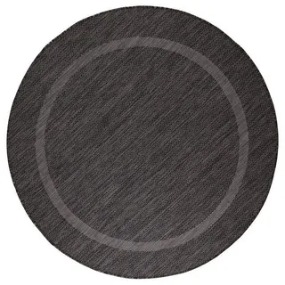 Teppich Boss Teppich Outdoor Teppich Renata Schwarz, rund, Höhe: 5 mm schwarz Ø 160 cm x 5 mm