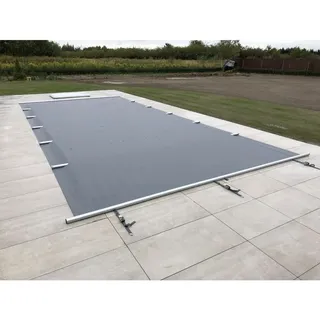 Poolabdeckung Stangenabdeckung Sicherheitsabdeckung begehbar  4,40 x 8,40m Pool