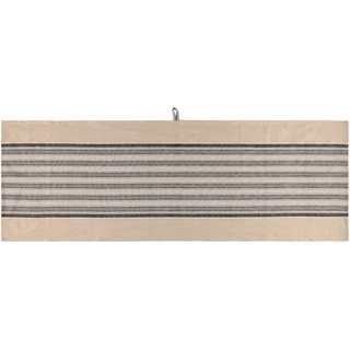 4Living Saunabank Handtuch 150x50 cm gestreift Beige-Grau