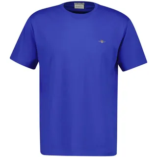 GANT Herren T-Shirt - REGULAR Shield Rundhals, kurzarm, Baumwolle Stickerei blau (royal Blue) L