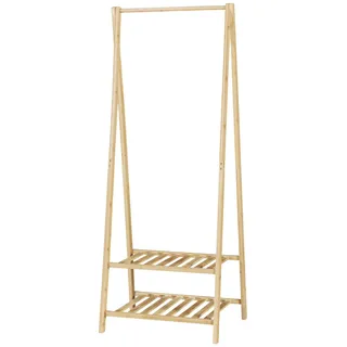 [en.casa] Öckerö Garderobenständer 150x60x40 cm beige
