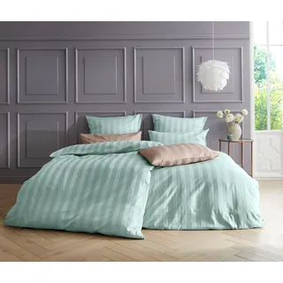 OTTO home Malia Mako-Satin Beige 155 x 220 cm + 80 x 80 cm