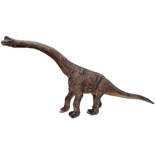 Casa Padrino Luxus Deko Skulptur Dinosaurier Brachiosaurus Braun 500 x 100 x H. 260 cm - Riesige Gartenskulptur - Lebensgroße Skulptur - XXL Deko Skulptur - XXL Deko Figur - XXL Dinosaurier