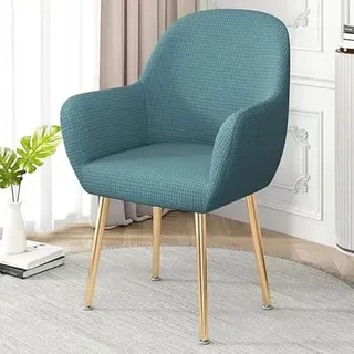 Stretch Stuhlhussen-Bezüge Mit Armlehne 1/2/4/6er Set Büro Hochlehner Stuhlbezug,MaisköRner Samt Cyan Sessel Schonbezug Stihle Sitzauflage,fuir Esszimmer Hochzeit Party Hotel Bankett ( Color : P , Siz