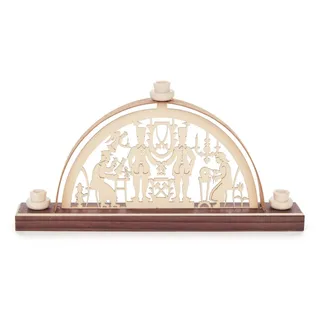 Mini Schwibbogen Bergstadt Stadtbild 17,5x8cm Stadtbogen Lichterbogen Miniatur
