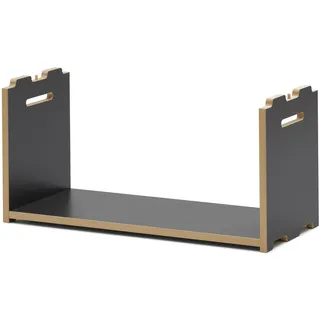 Tojo Hochstapler | modulares Regalsystem Verschiedene Module für Wandregal/Bücherregal/CD Regal | MDF Regal (anthrazit, Anbaumodul)