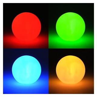 Levandeo® Nachttischlampe, 3er Set LED Kugel 8cm Farbwechsel Leuchtkugel Stimmungslicht