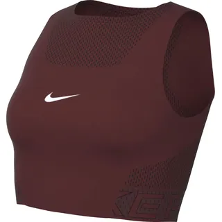 Nike Dri-Fit Croptop Damen Dark Team Red/White L
