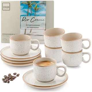sänger Rio Espressotassen Set 12-tlg. Creme