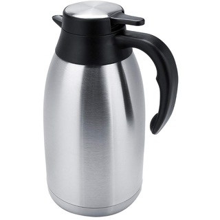 Kanne, Teekanne aus Edelstahl, Kaffeekanne Isolierte Wasserkanne, Wasserkanne Kaffeezubehör für die Warm- und Kaltlagerung von Haushaltsflüssigkeiten(2L)