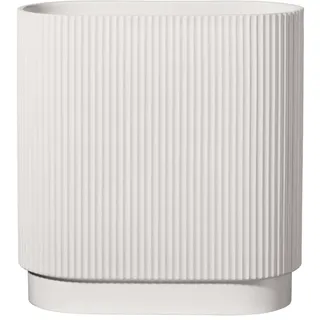 Asa Selection ASA 63014091 art deco Vase,Porzellan, Weiß, 26x12x30cm, Oval