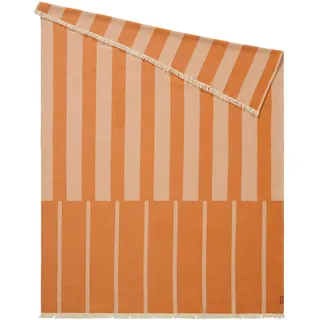 benuta Nest - Baumwolldecke Reed Orange 130x170 cm