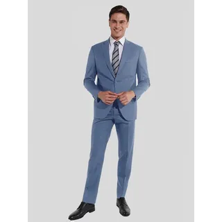 SteffenKlein Anzug REGULAR FIT (2-tlg) aus elastischem Stoff blau|grau 56