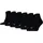 Sneakersocken 6er Pack Schwarz 39-42