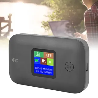4G LTE Mobiler WLAN Router, Tragbares Reise WLAN mit SIM Kartensteckplatz, Mobiler MiFi Hotspot für Autofahrer, Reisende, Unterstützt 10 Geräteverbindungen (Asiatische Version)