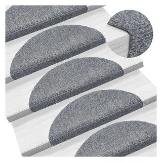 vidaXL Stufenmatte 56 x 17 cm Hellgrau