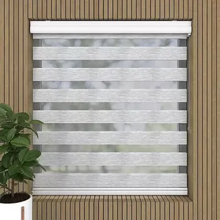 Expo Ambiente Doppelrollo Blende  (B x H: 120 x 175 cm, Luca Grau)