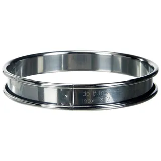 De Buyer tortenrahmen, höhe 2cm, m.rand - ø12 1 stück
