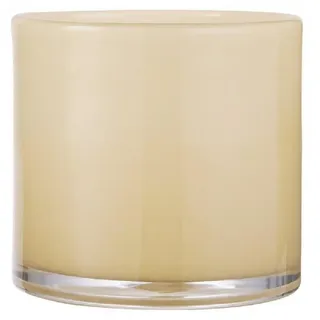 ib laursen Topf Venecia durchgefärbtes Glas, Höhe 12, Ø 12 cm, gelb