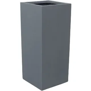 eleganteinrichten Pflanzkübel 38 x 38 x 70 cm grau
